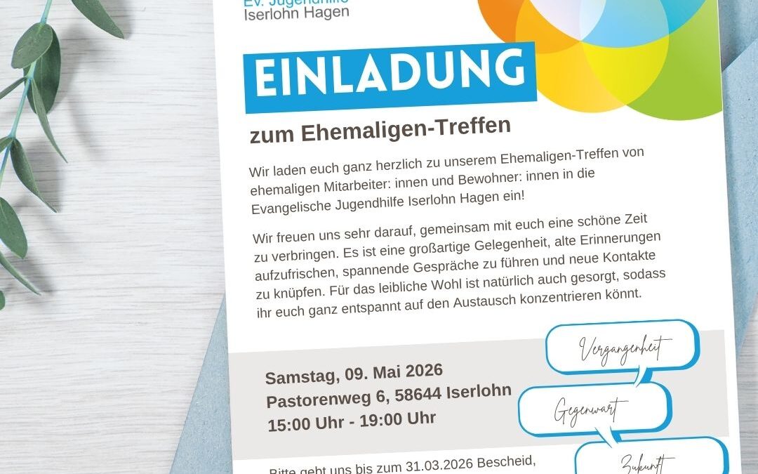Einladung zum Ehemaligen-Treffen am 9. Mai