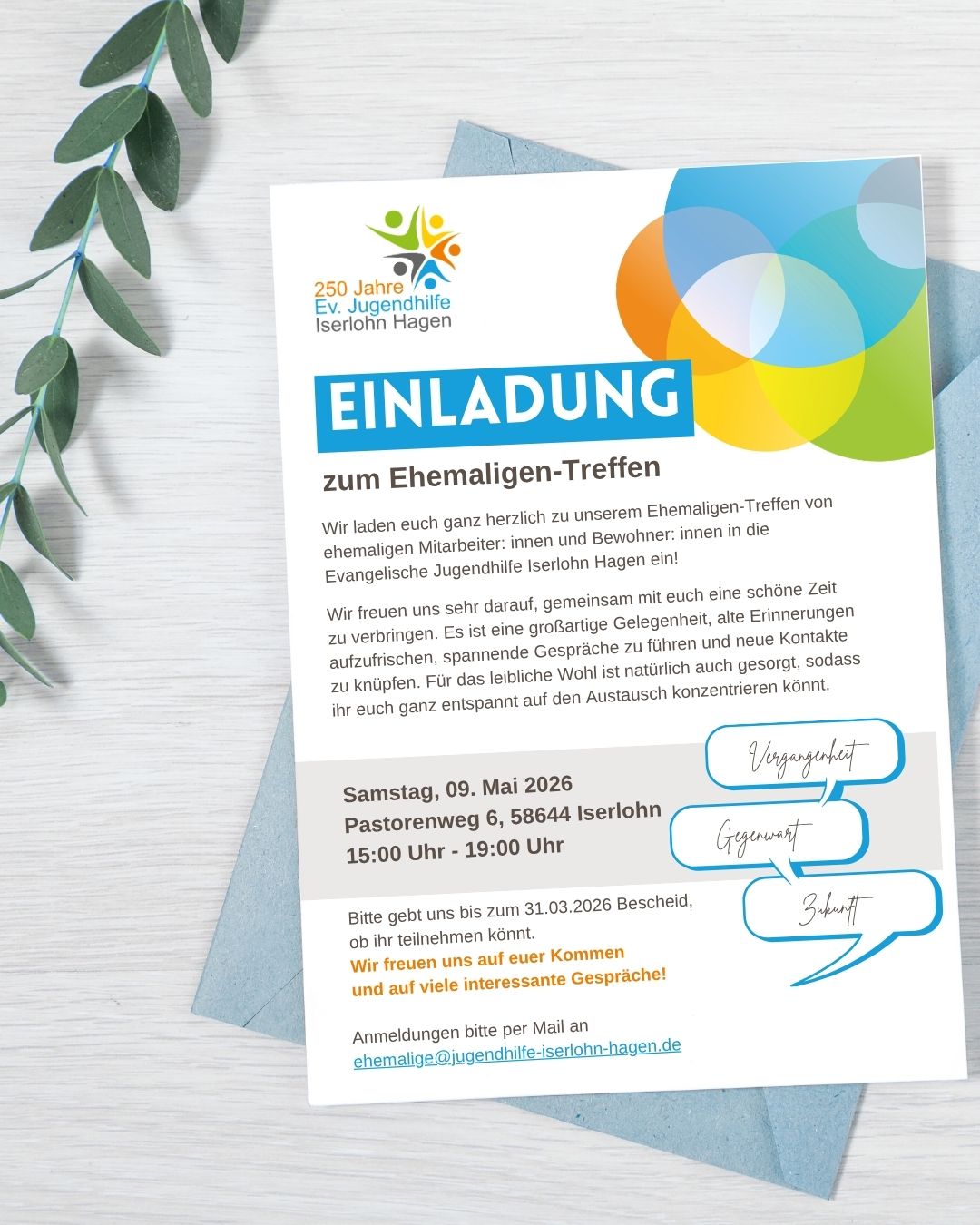 Einladung Ehemaligen-Treffen